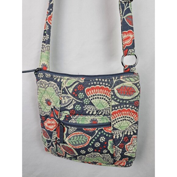 Vera Bradley Purse Gray Nomadic Floral Quilted Hipster Shoulder Bag - Picture 1 of 14